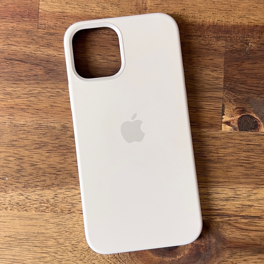 Apple silicone White IPhone 12 Pro case